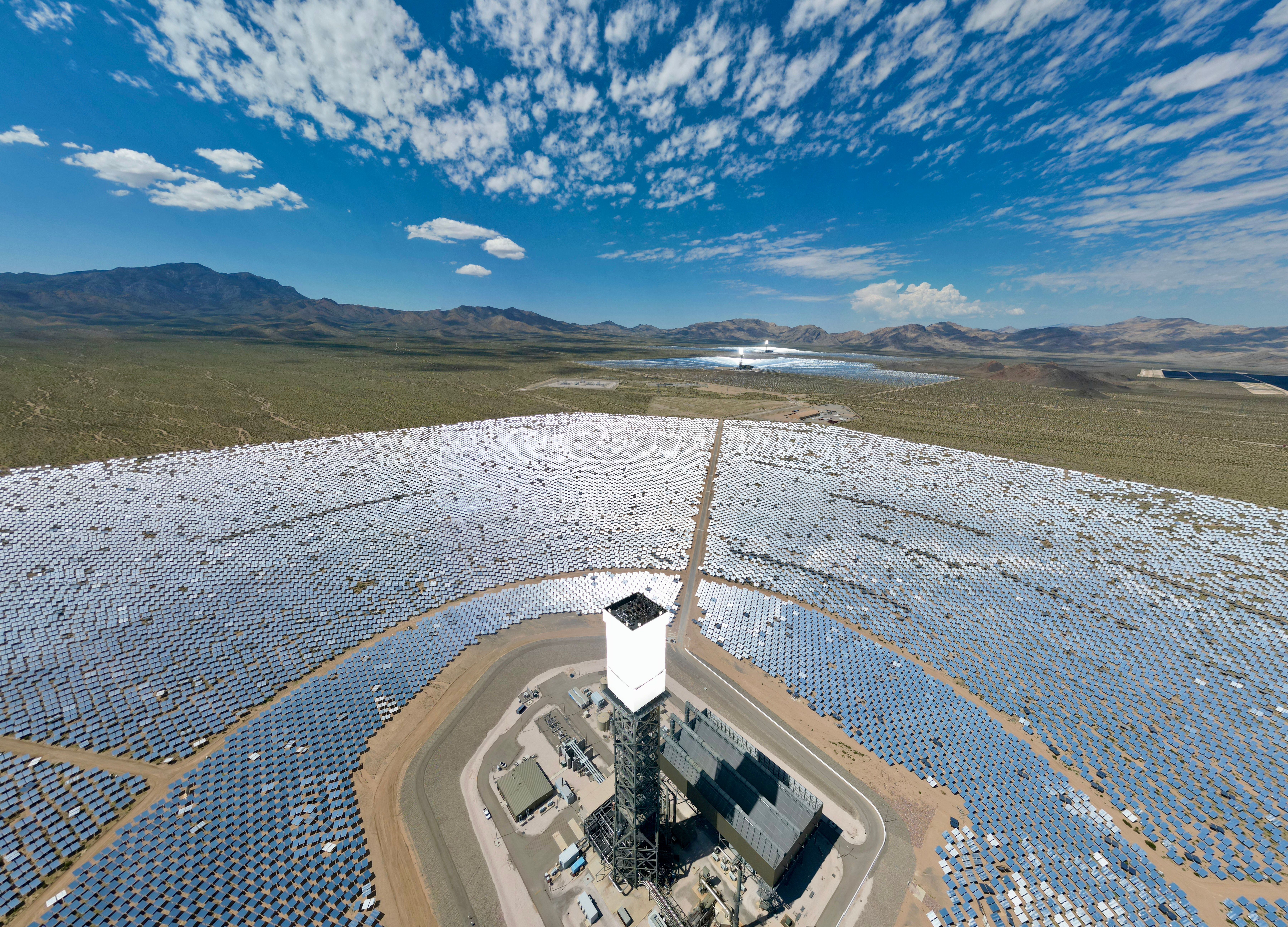 Large ground-mount solar farm array